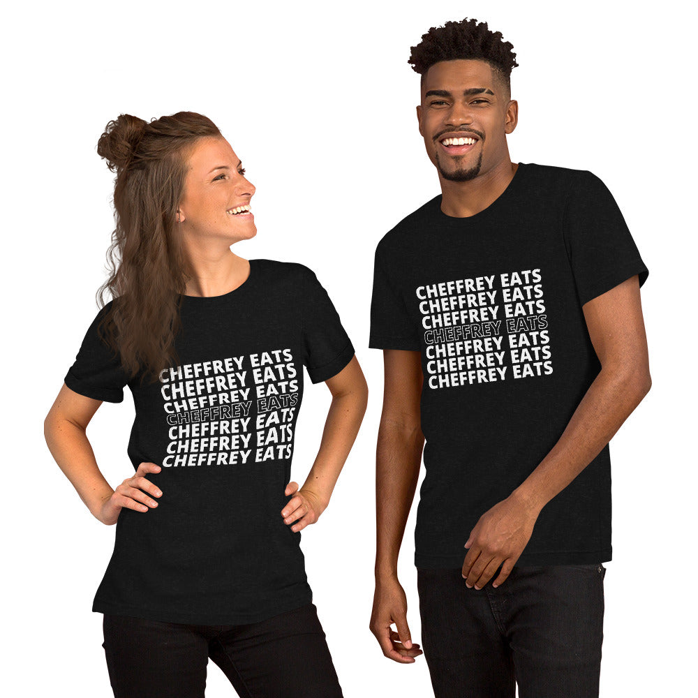 Cheffrey Eats Repeating Unisex t-shirt