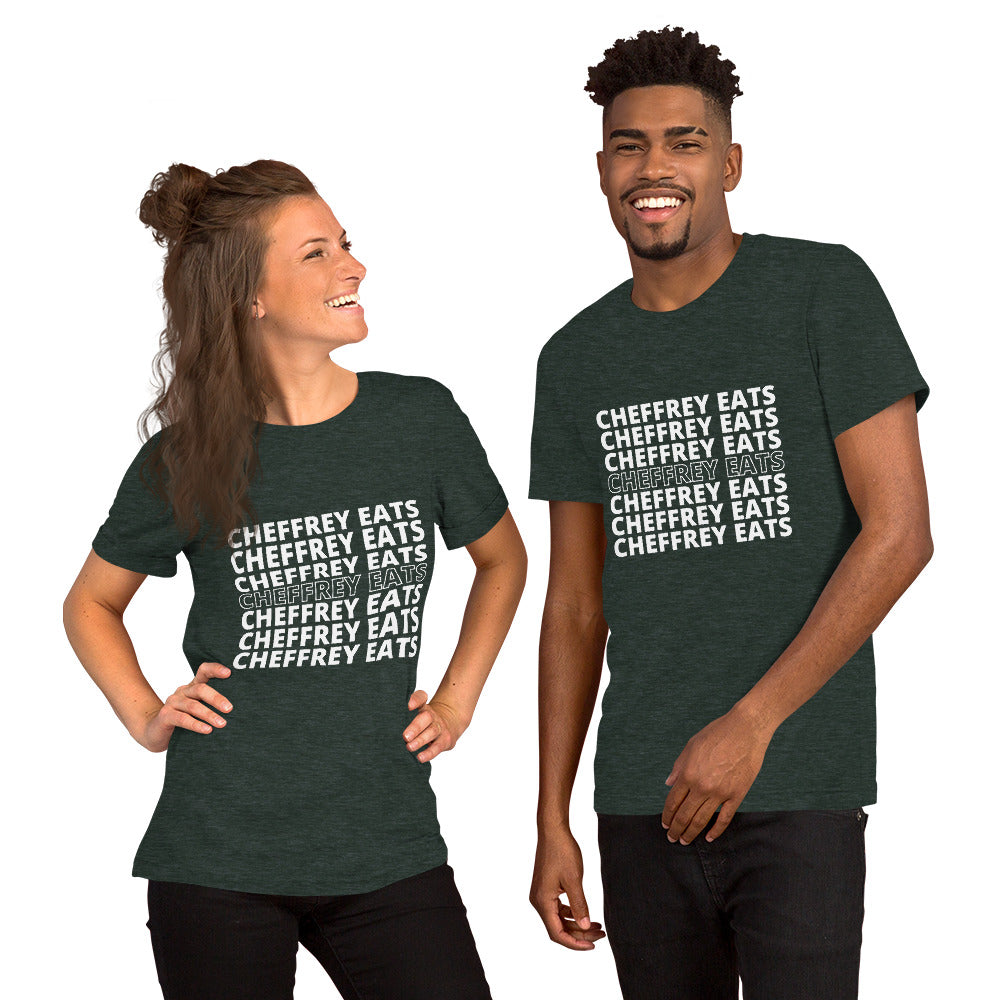 Cheffrey Eats Repeating Unisex t-shirt