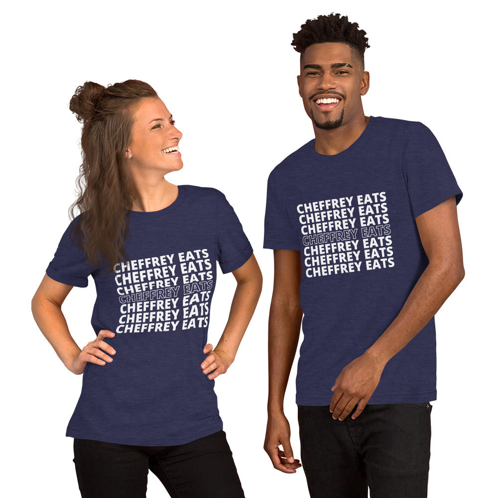 Cheffrey Eats Repeating Unisex t-shirt