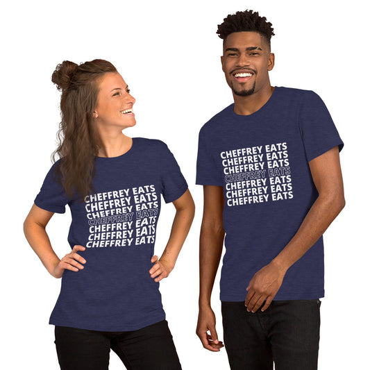 Cheffrey Eats Repeating Unisex t-shirt