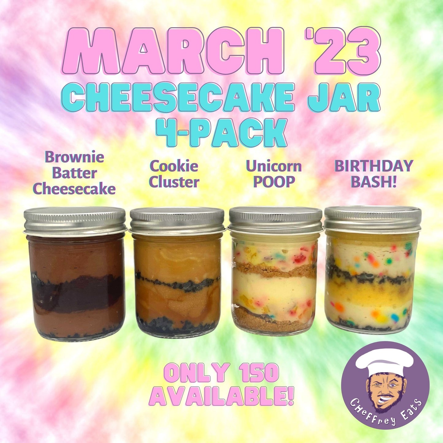 March 2023 Cheesecake Jar 4-Pack